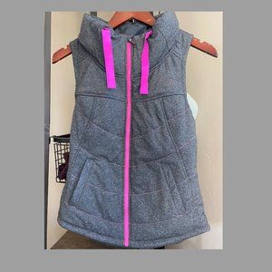 North Face Women's Pink and Gray Vest